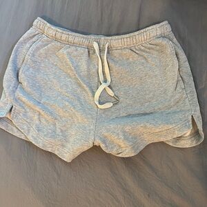 Grey sweat-shorts